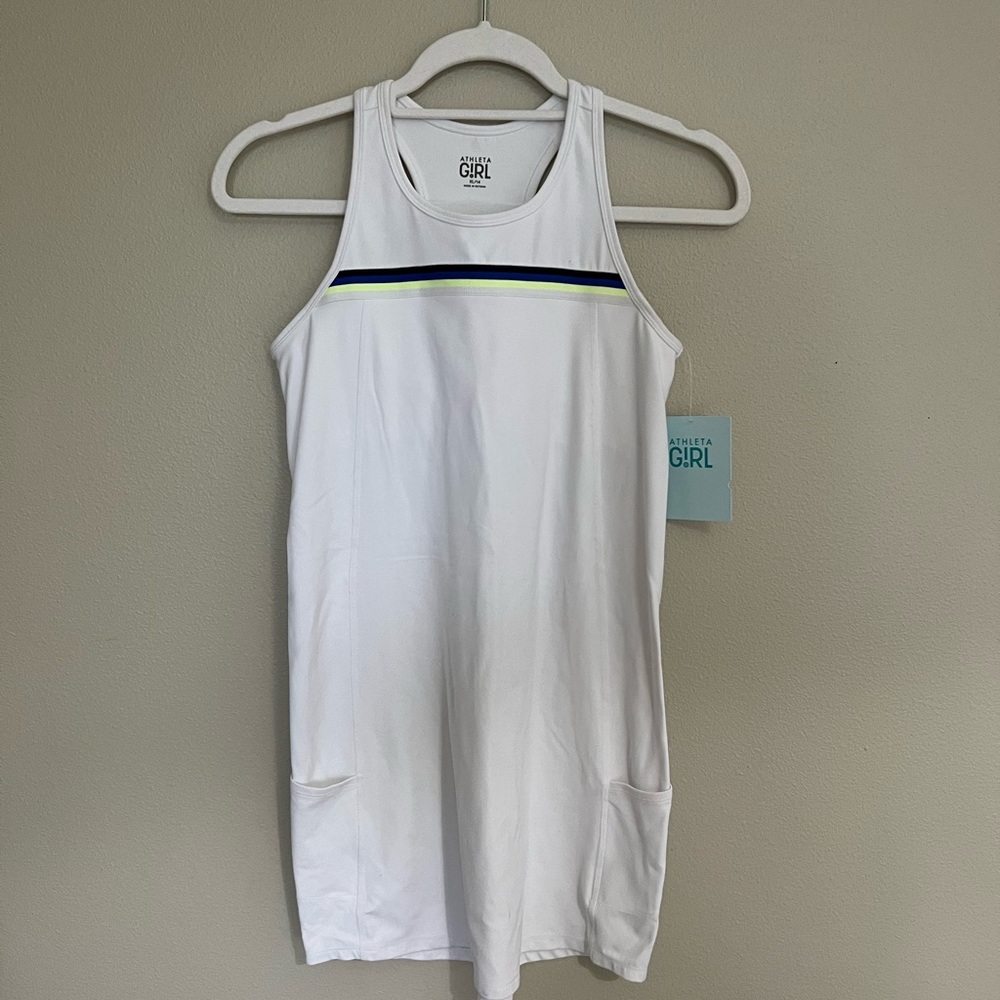 NWT Athleta Girl White Tennis Dress